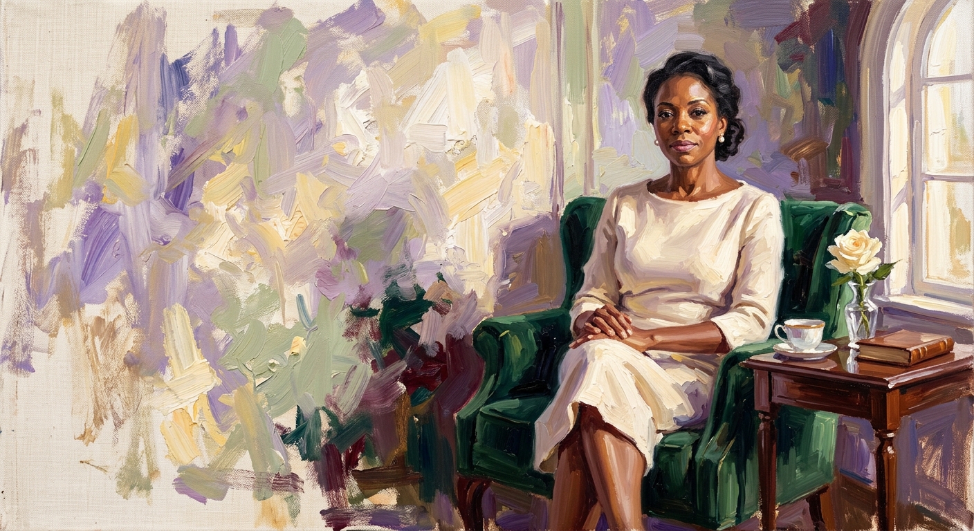 Pillar I — Behavior, painted in the Peerless signature oil style