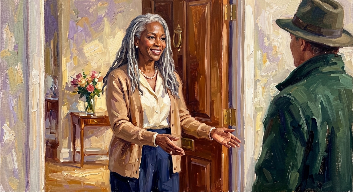 Pillar IV — Hospitality, painted in the Peerless signature oil style